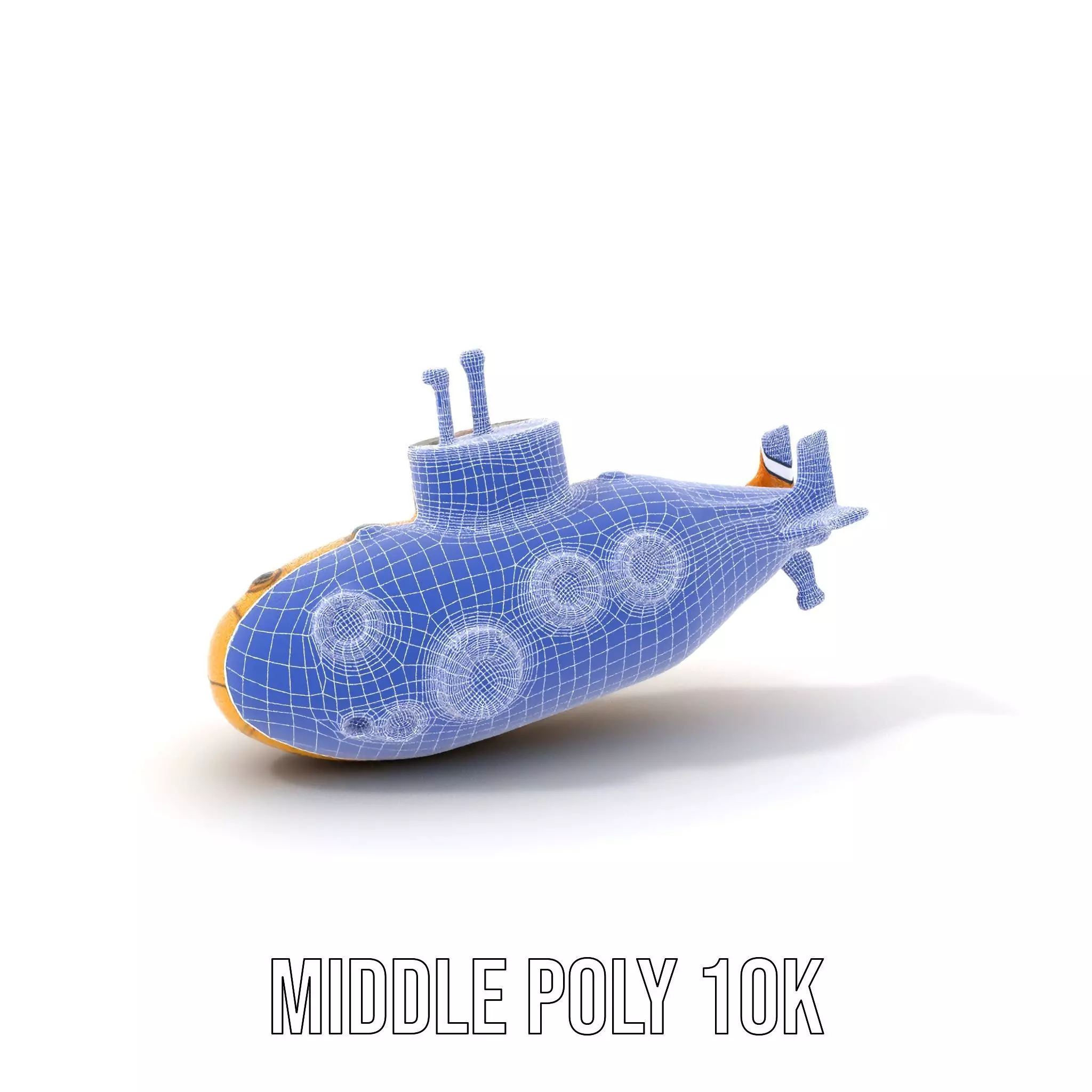 Yellow Submarine model pack Low-poly 3D model_22