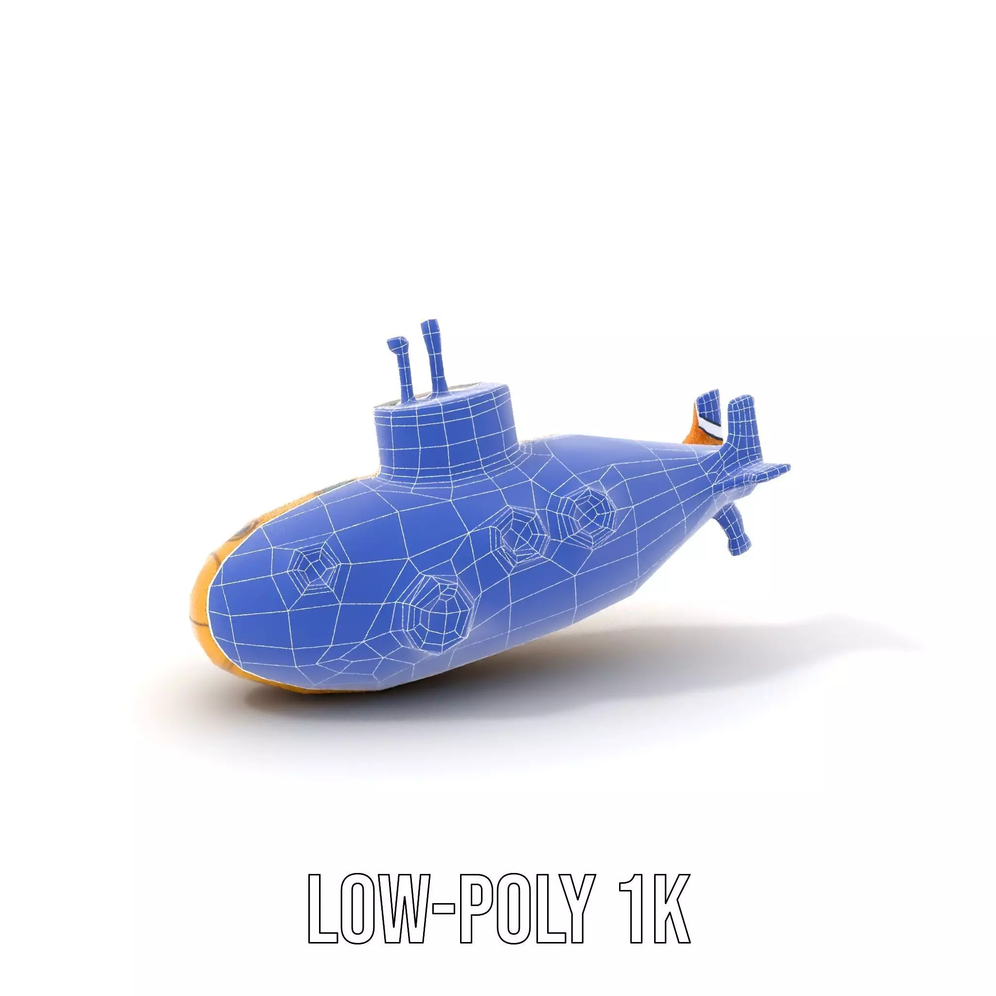 Yellow Submarine model pack Low-poly 3D model_29
