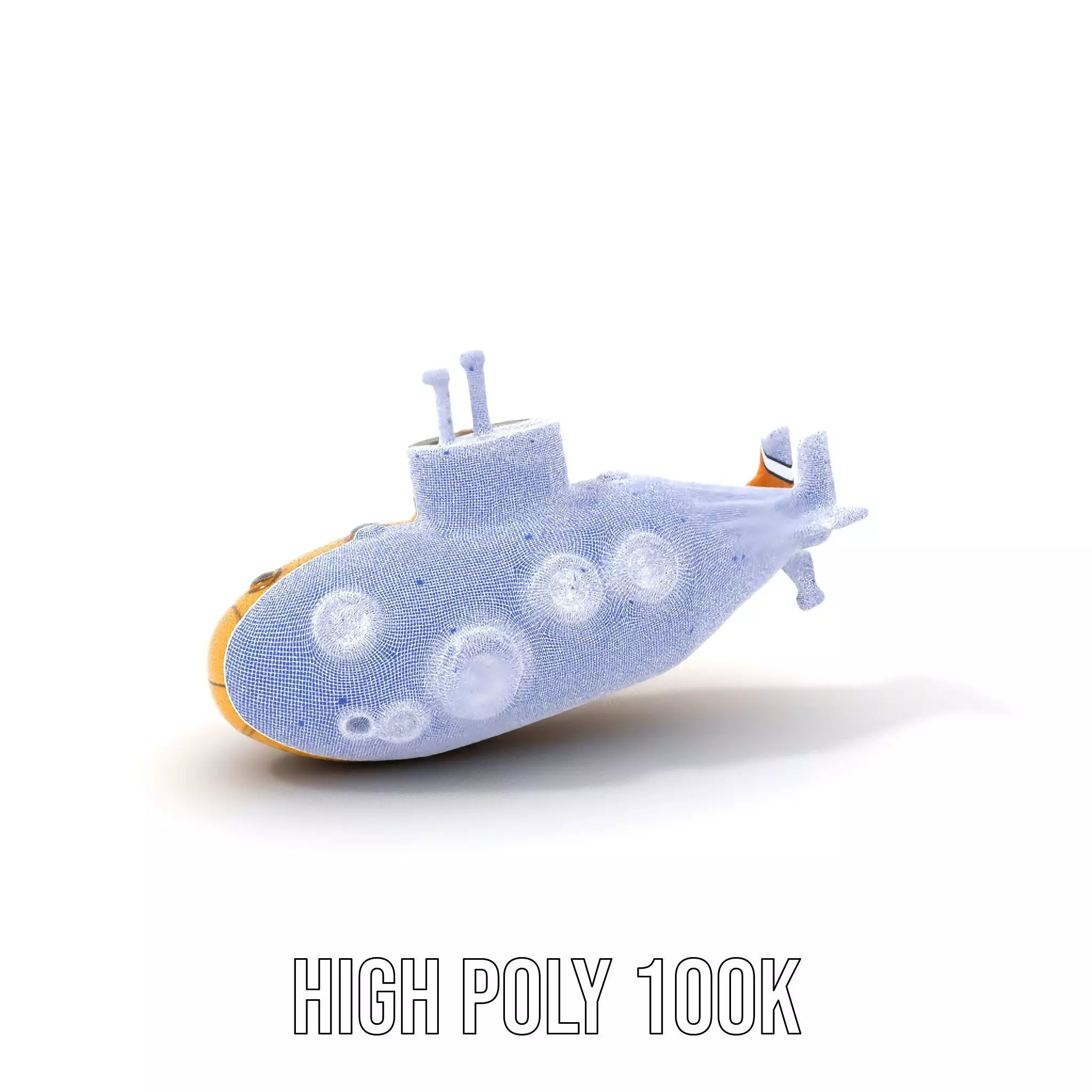 Yellow Submarine model pack Low-poly 3D model_5