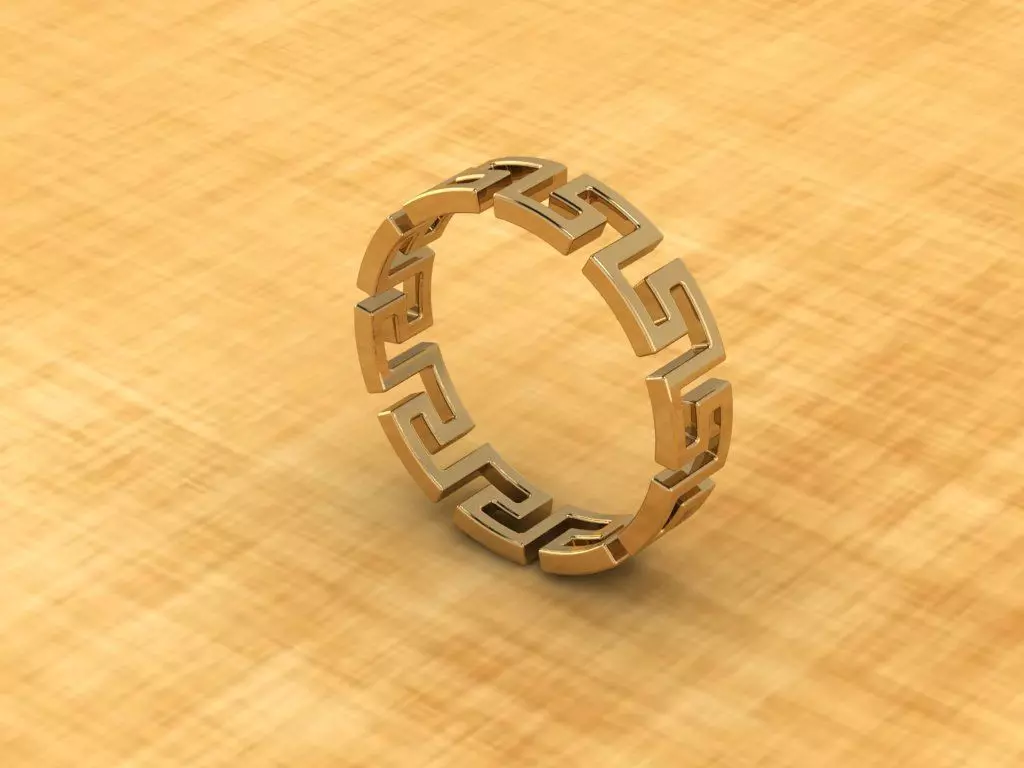Versace ring  3D print model_7