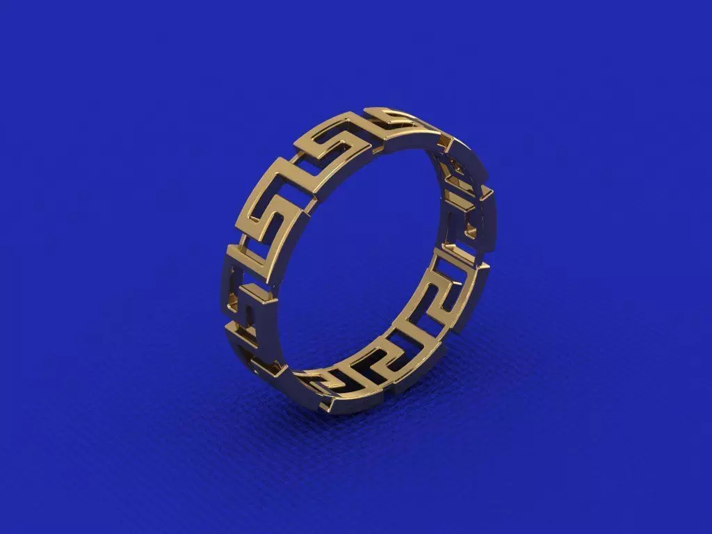 Versace ring  3D print model_8