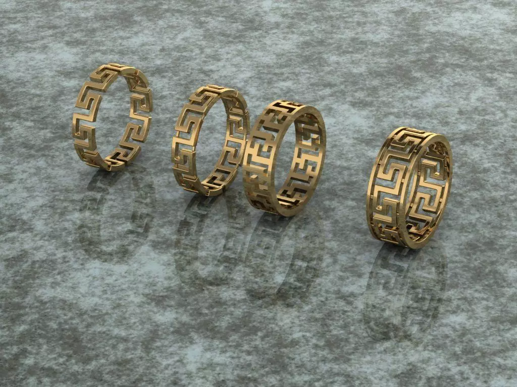 Versace ring  3D print model_1