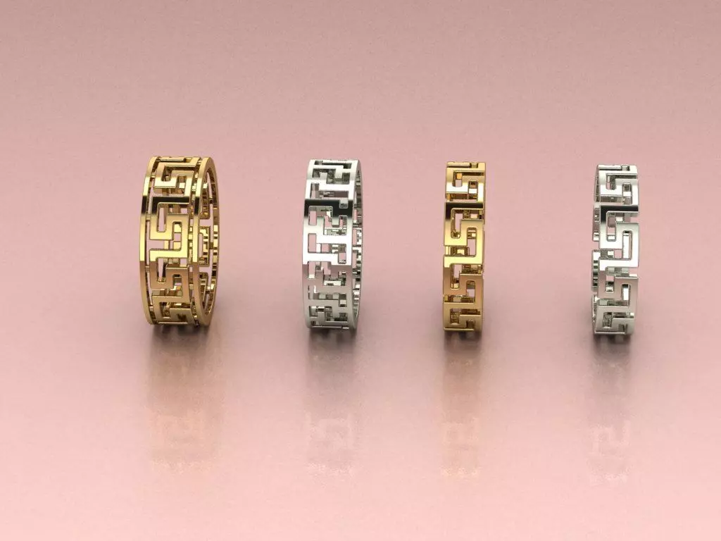 Versace ring  3D print model_5