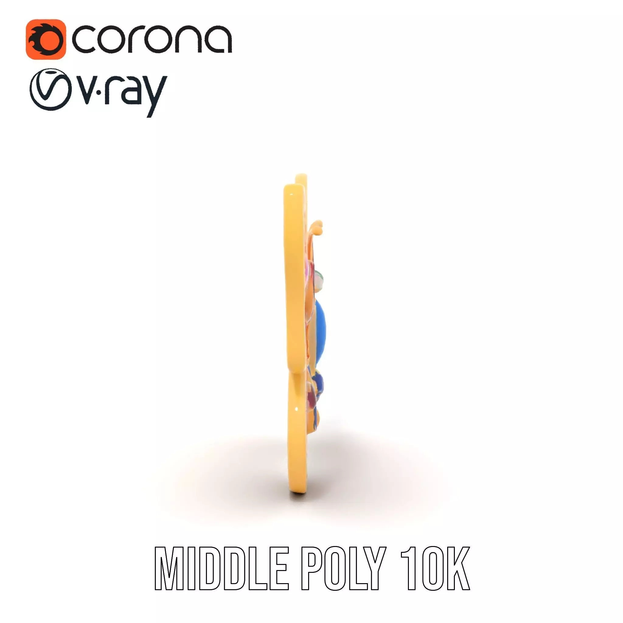 Colorful Gem Butterfly model pack Low-poly 3D model_25