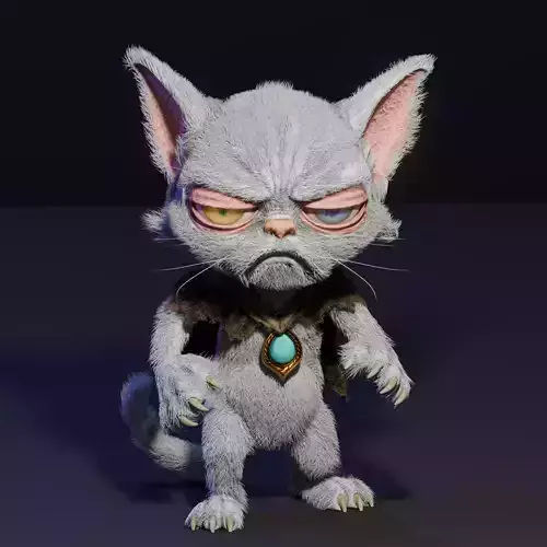 Garaci the Cat Stylized Fantasy Familiar Morwinter