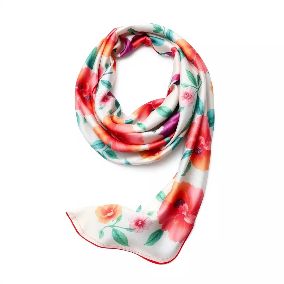 Vibrant Floral Scarf model pack Low-poly 3D model_3