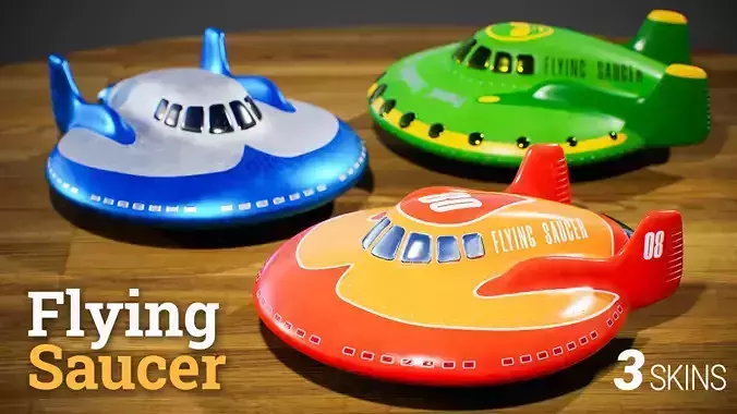 Stylized Flying Saucer