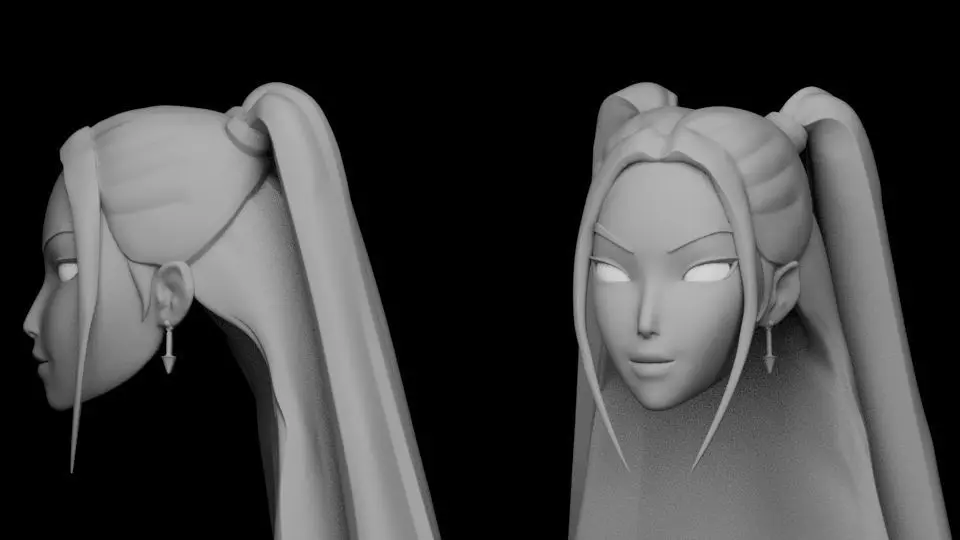 MIRA HEAD SCULPT 3D print model_1