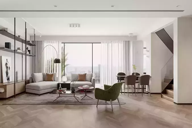 Modern Living Room Interior  Elegant and Contemporary Design