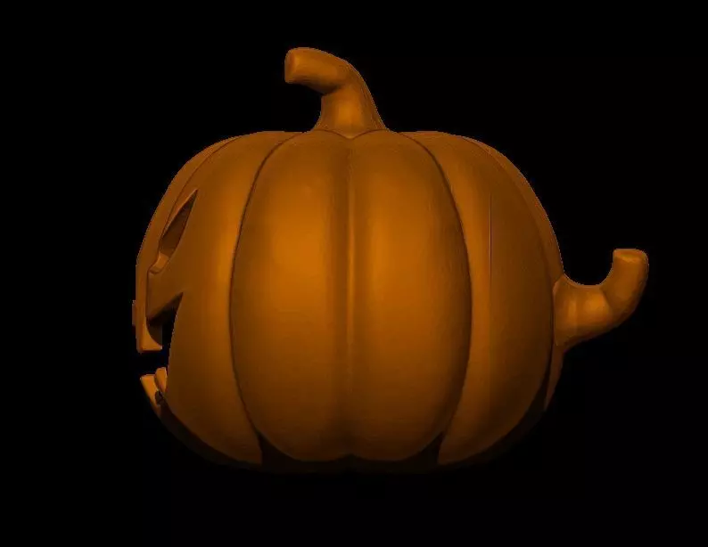 Pumpkin Candle lantern 3D print model_6