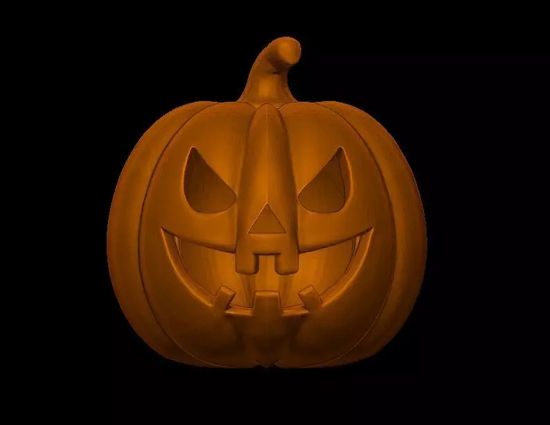 Pumpkin Candle lantern 3D print model_5