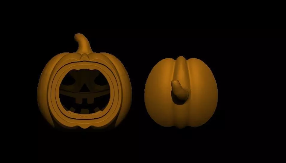 Pumpkin Candle lantern 3D print model_2