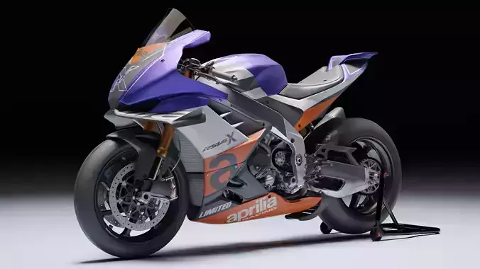 Aprilia RSV4 XTrenta 2022 Low-poly 3D model