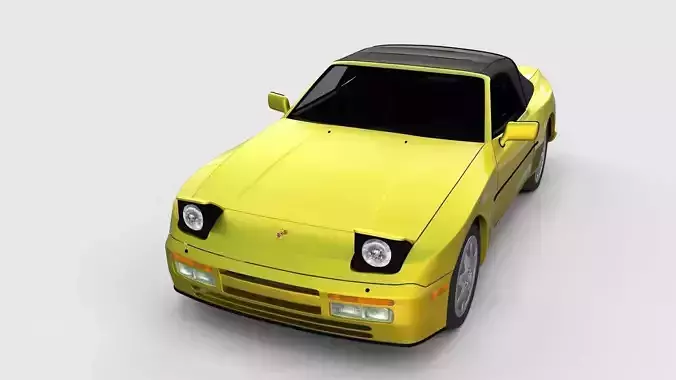 Porsche 944 Cabriolet with Interior rev