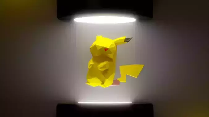 Low Poly Style Pikachu 3D print model