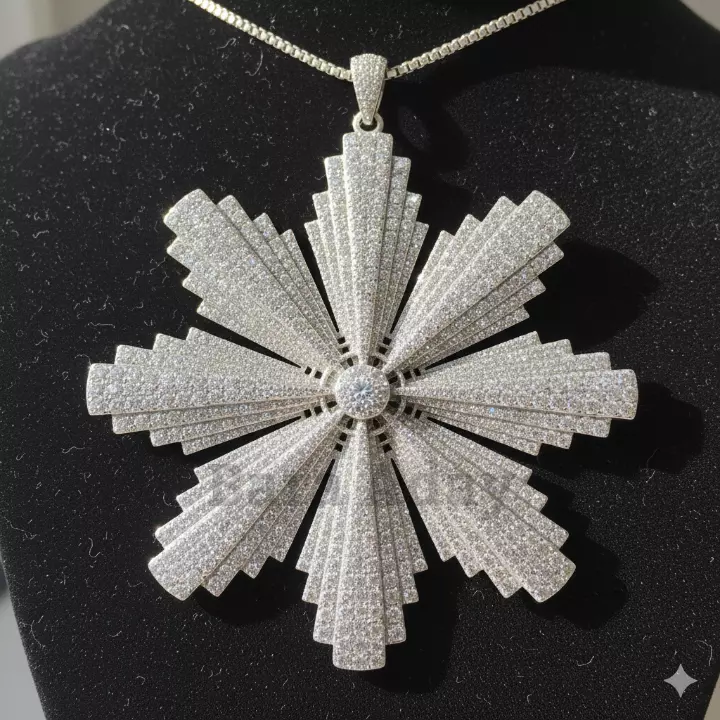 Diamond Beam Necklace 3D print model