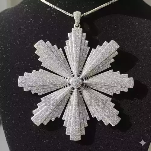 Diamond Beam Necklace 