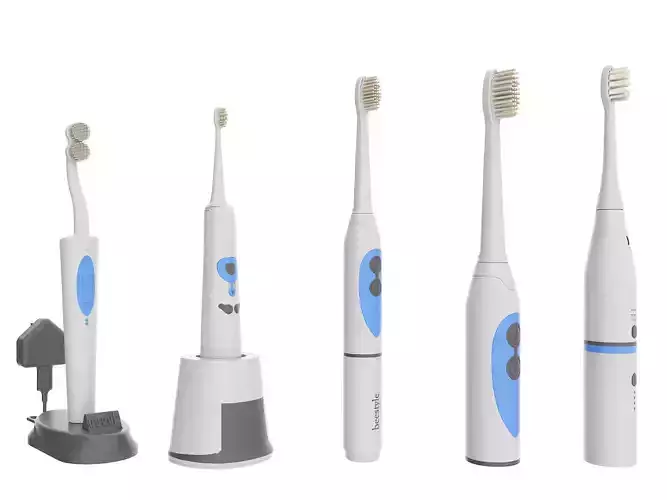 electric toothbrush Low-poly 3D model
