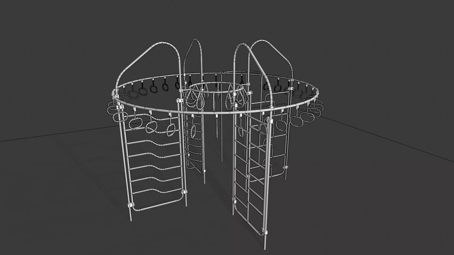 Power Tower Climber 03 Low-poly 3D model_7