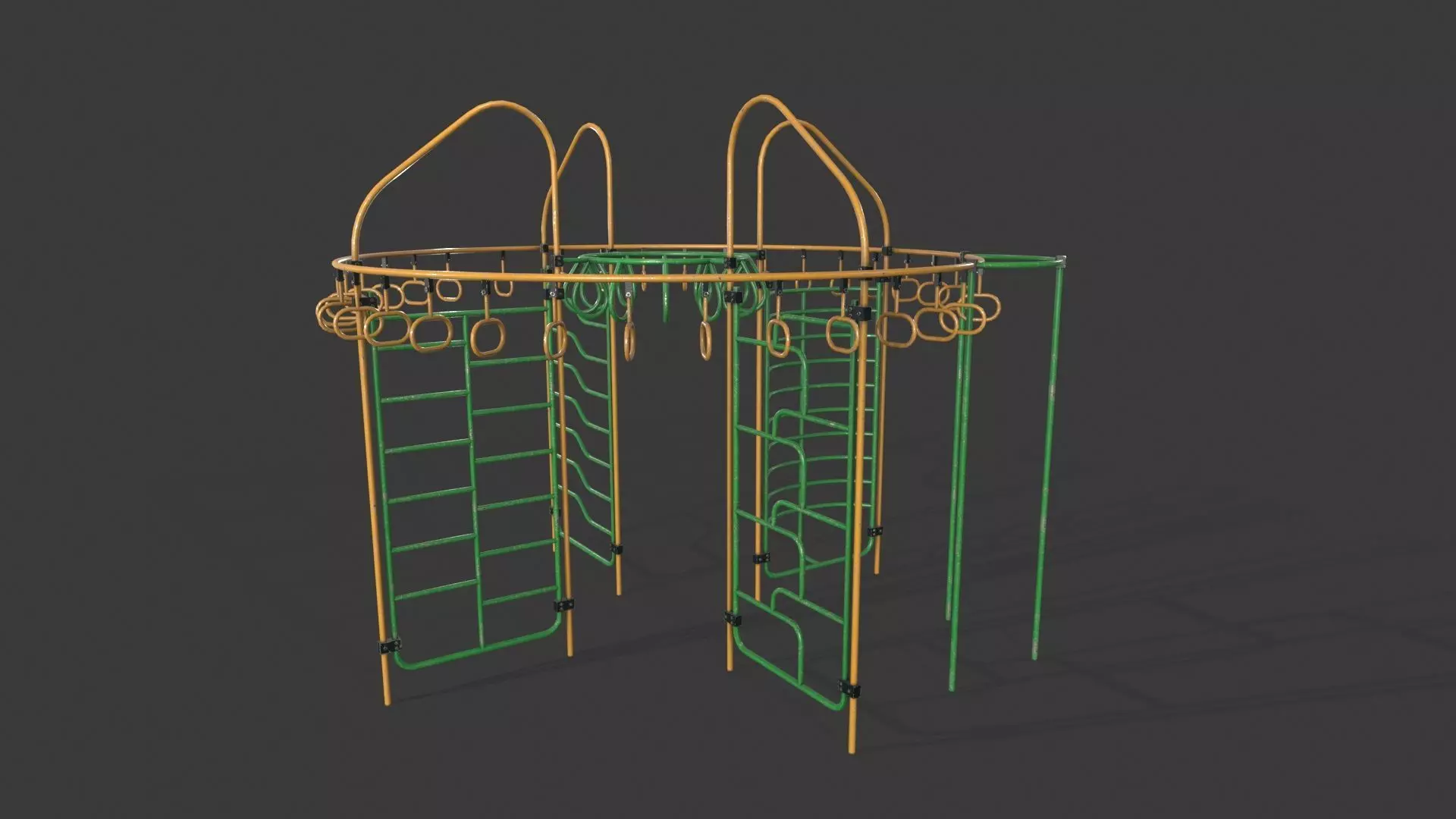 Power Tower Climber 03 Low-poly 3D model_2