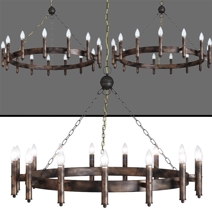 LOFT CASTLE CHANDELIER 15 3D model_1
