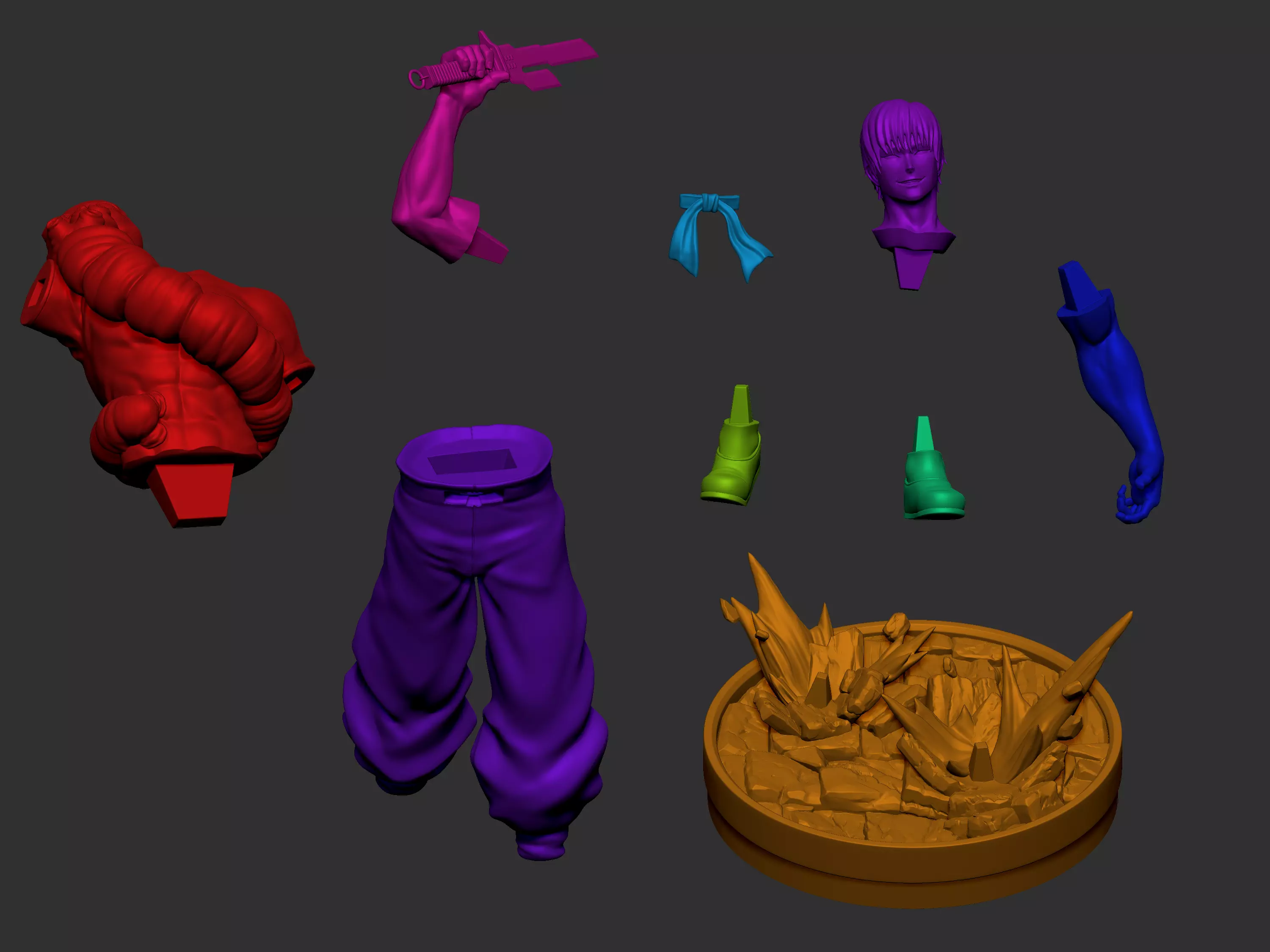 Toji Fushiguro 3D print model 3D print model_8