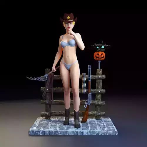 Cowgirl Diorama SFW and NSFW
