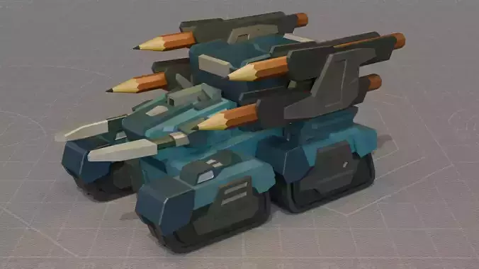 Desk Guardian - Cute Mecha Pen Holder-3D Model Printer