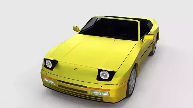 Porsche 944 Cabriolet w interior top down rev