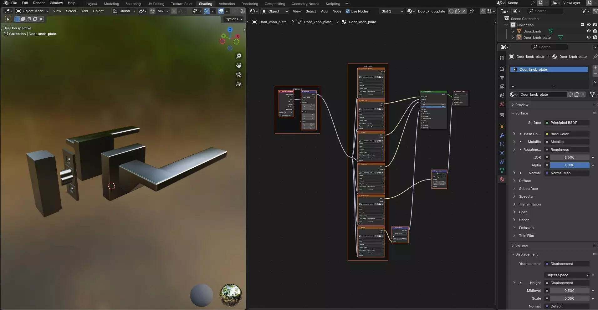 Door Knob CG3 3D model_11
