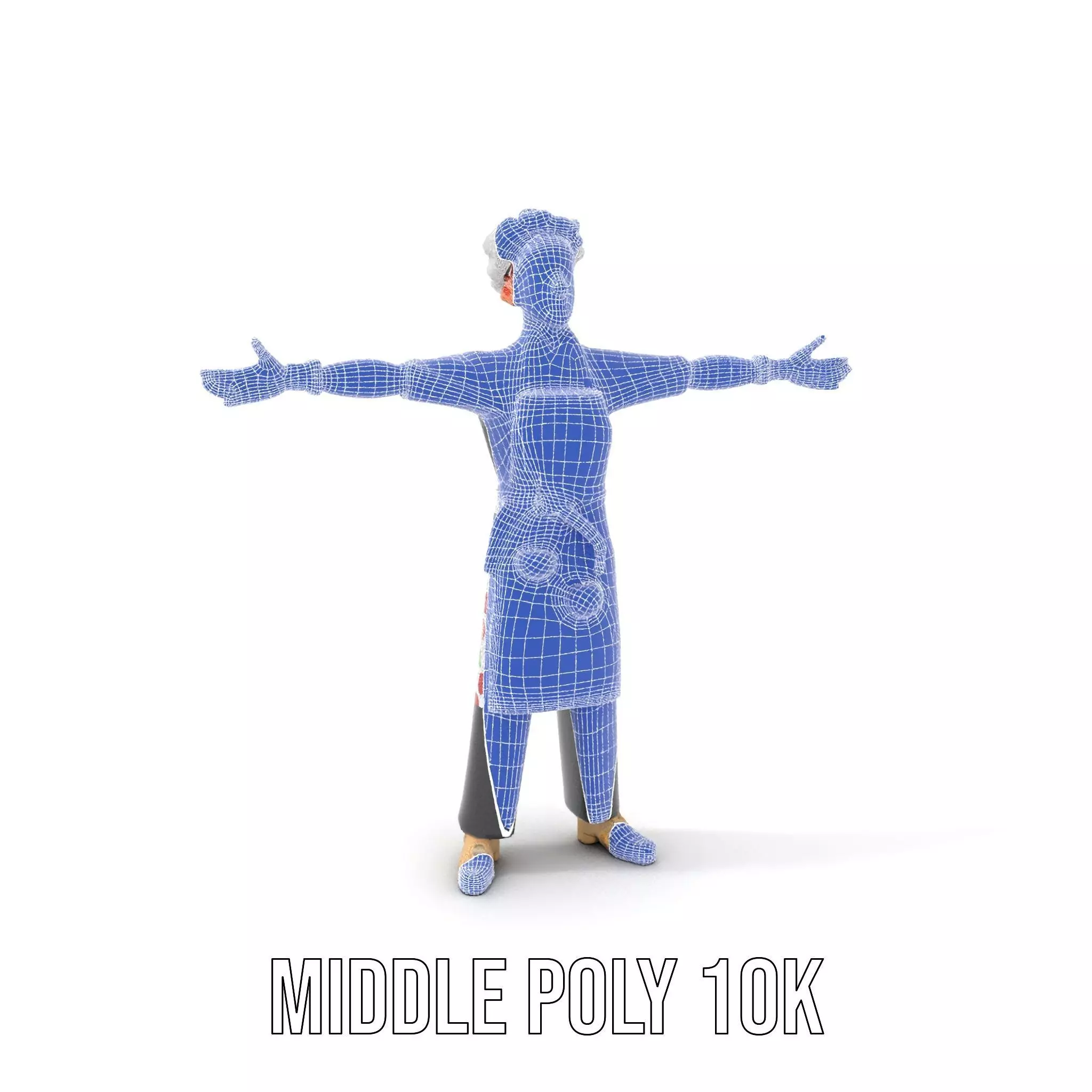 Colorful Chef Character model pack Low-poly 3D model_31