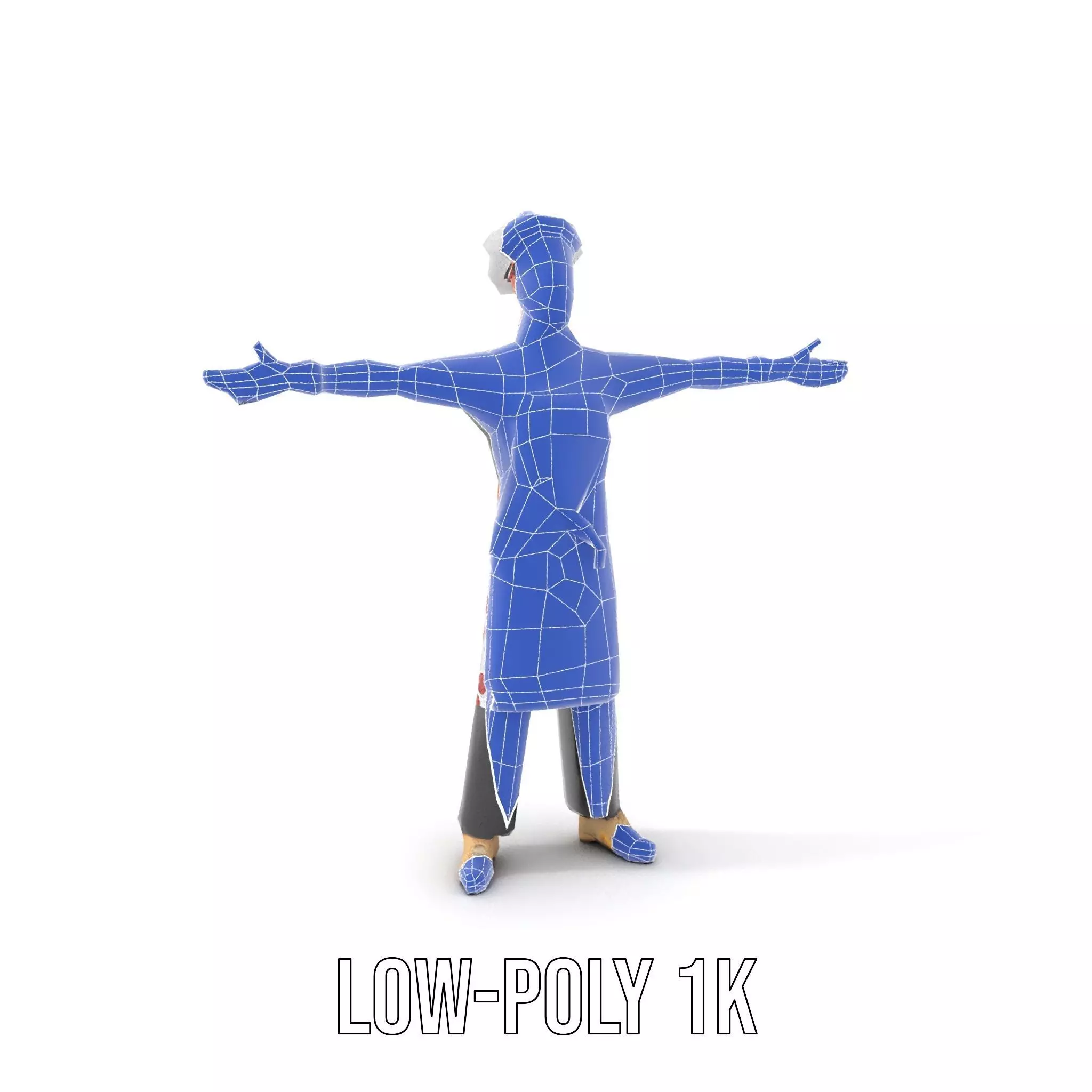Colorful Chef Character model pack Low-poly 3D model_23