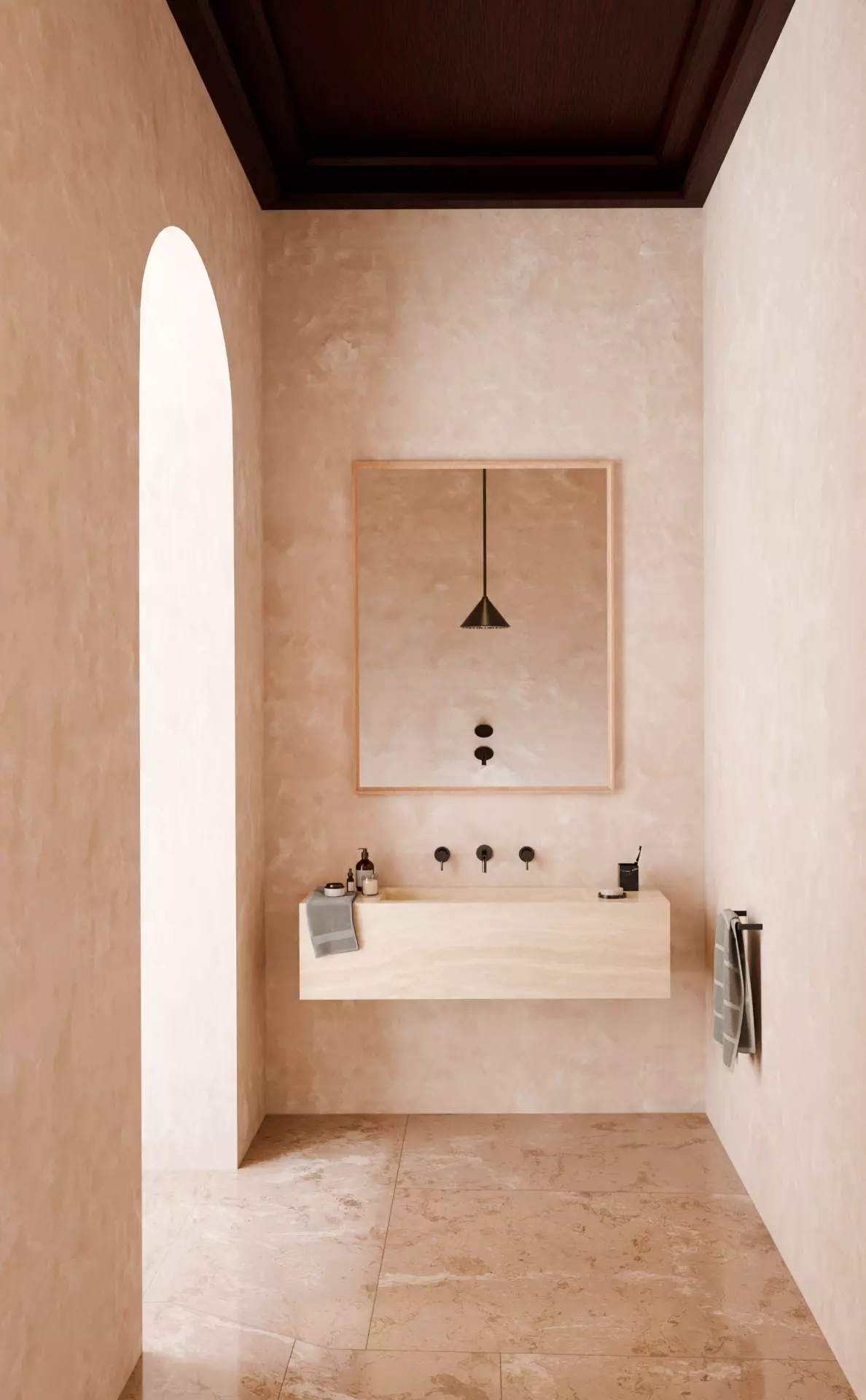 Minimalist Bathroom Interior 3D model