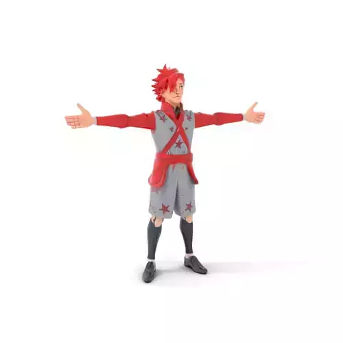 Red Star Ninja model pack Low-poly 3D model