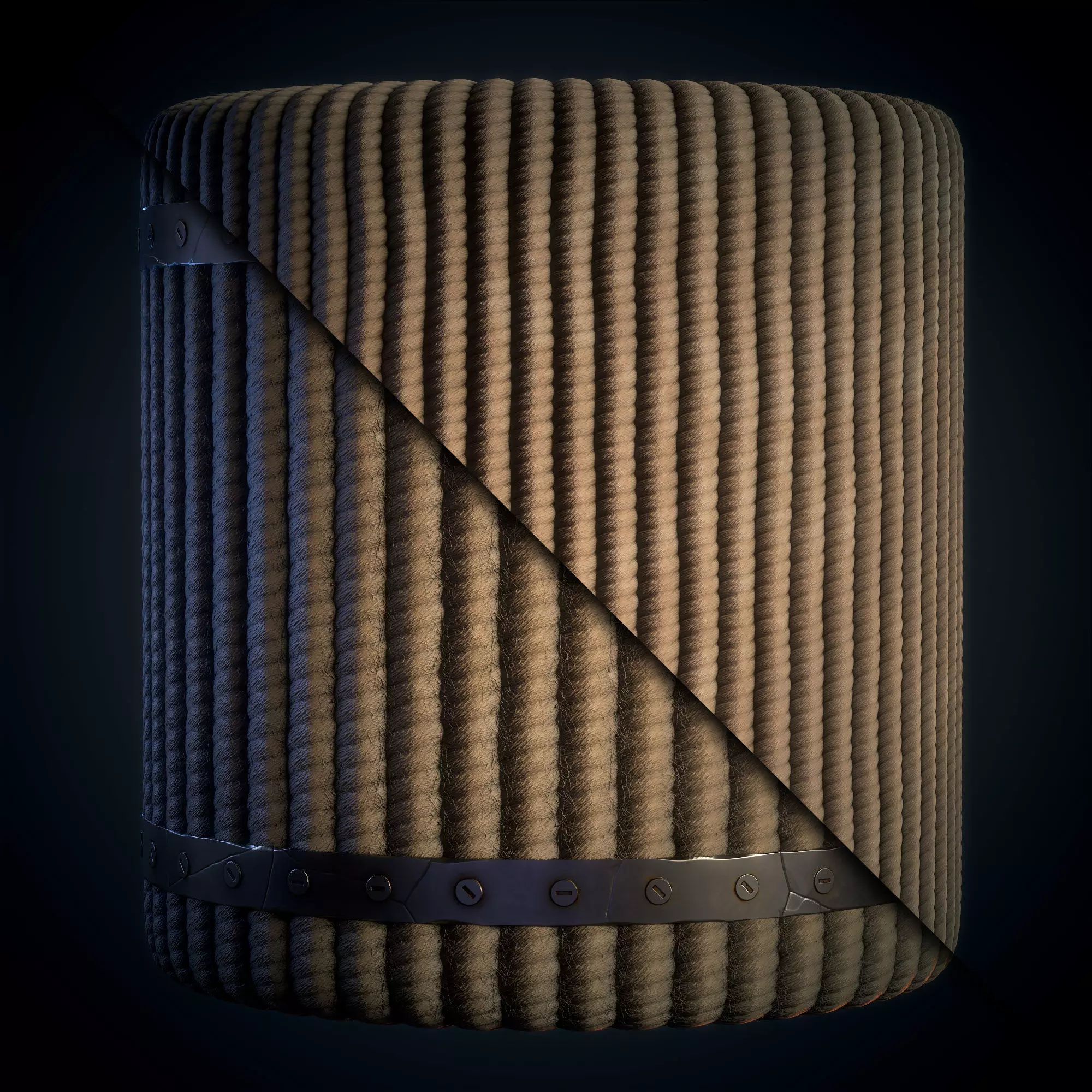 Rope with Metal Trims - Vol 01 - SBsar - Maps Texture_6