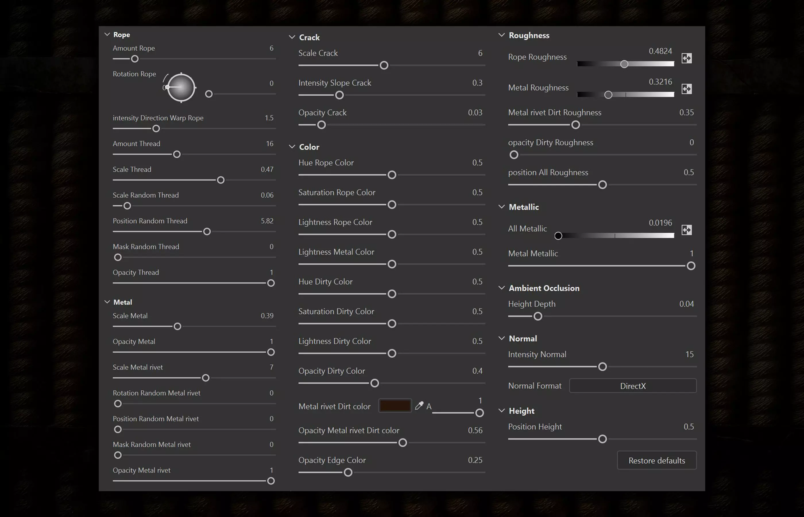 Rope with Metal Trims - Vol 01 - SBsar - Maps Texture_2