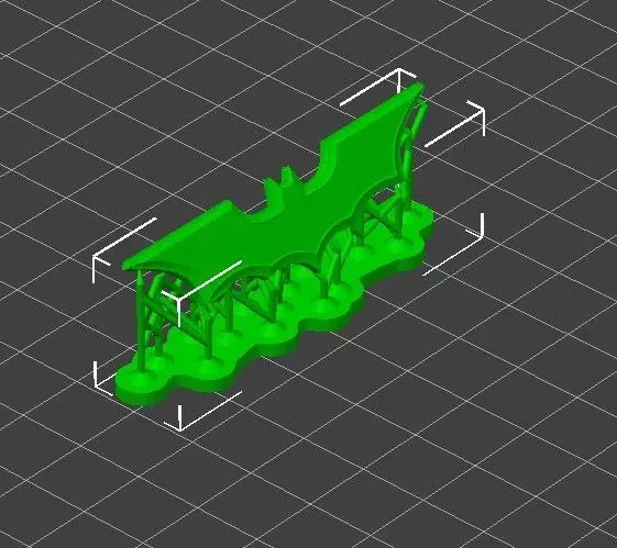 Bat-Signal Projector 3D Model  3 Parts   Pre-supported 3D print model_7