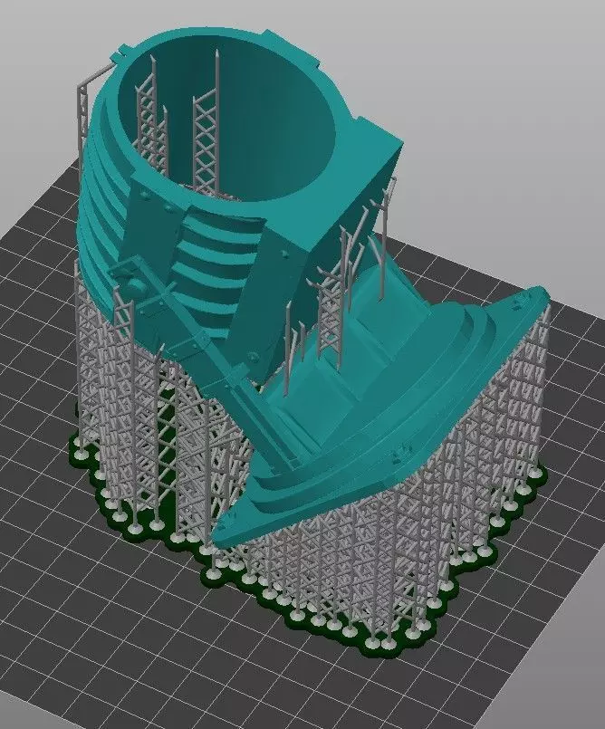 Bat-Signal Projector 3D Model  3 Parts   Pre-supported 3D print model_8