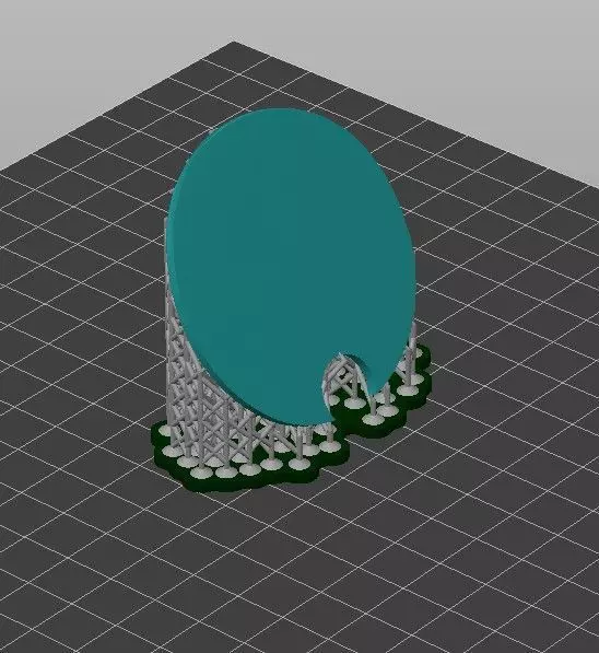 Bat-Signal Projector 3D Model  3 Parts   Pre-supported 3D print model_6