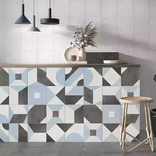 Geometric Cement Tile Patterns 