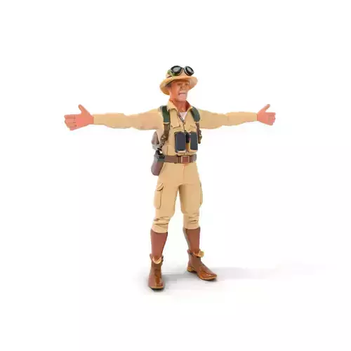 Explorer Safari Outfit model pack Low-poly 3D model