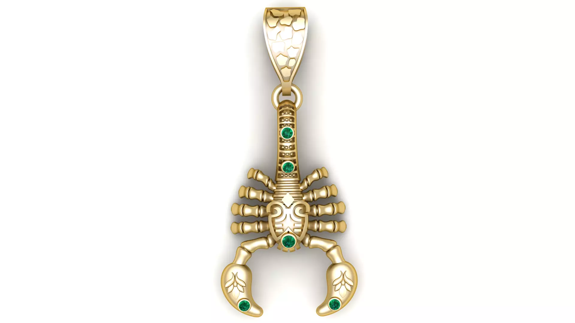 Scorpion Warrior Pendant 3D Printable Model 3D print model