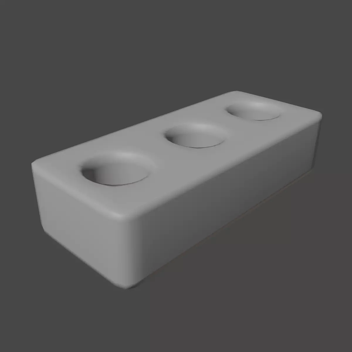 Concrete Brick B 01 Low-poly 3D model_8