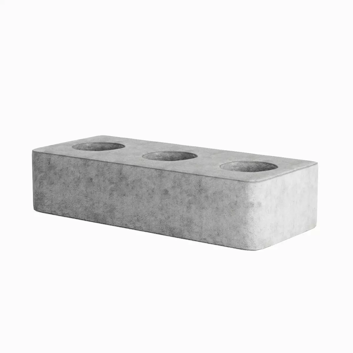 Concrete Brick B 01 Low-poly 3D model_3