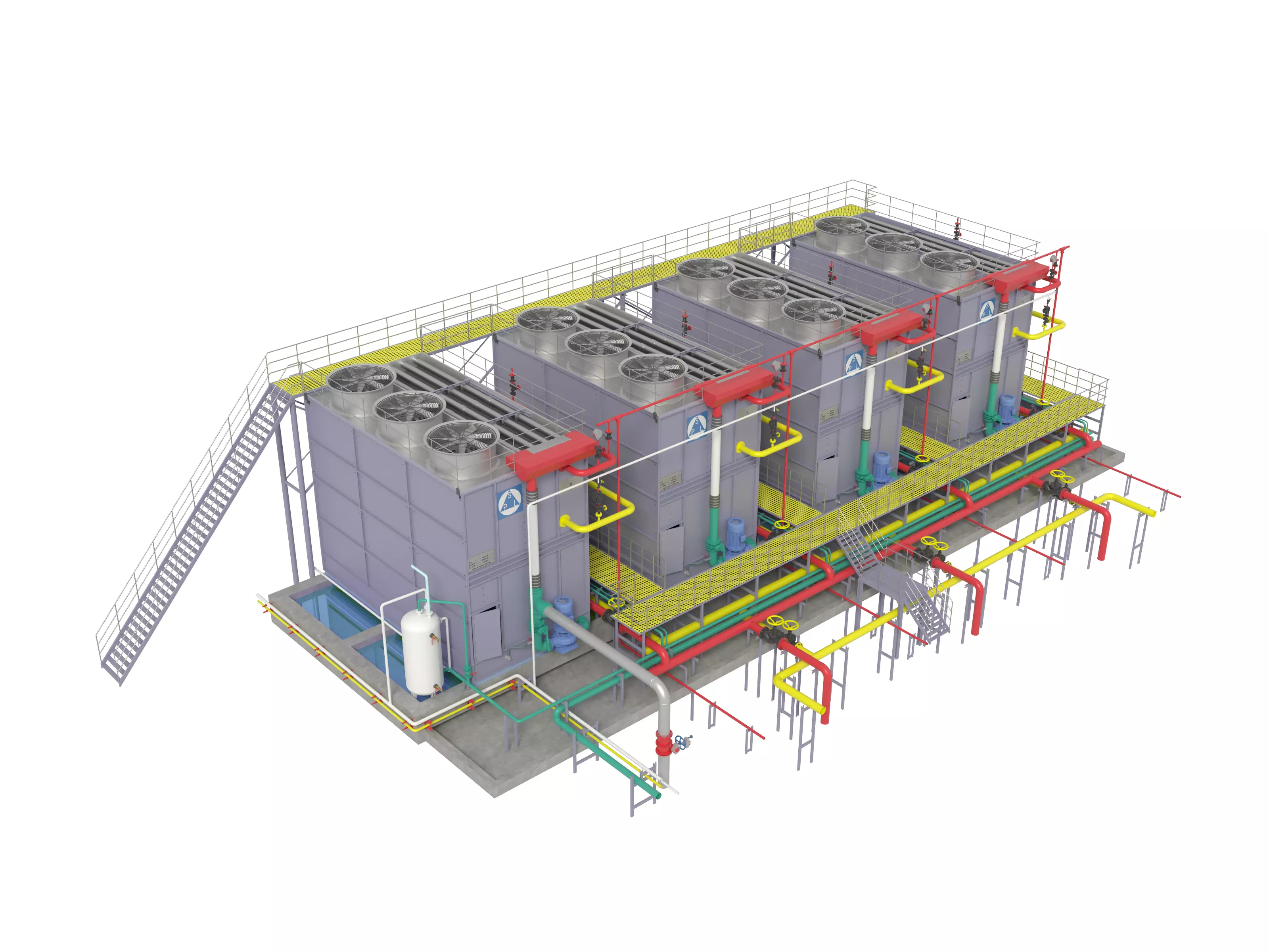 Rooftop Cooling Unit 3D model