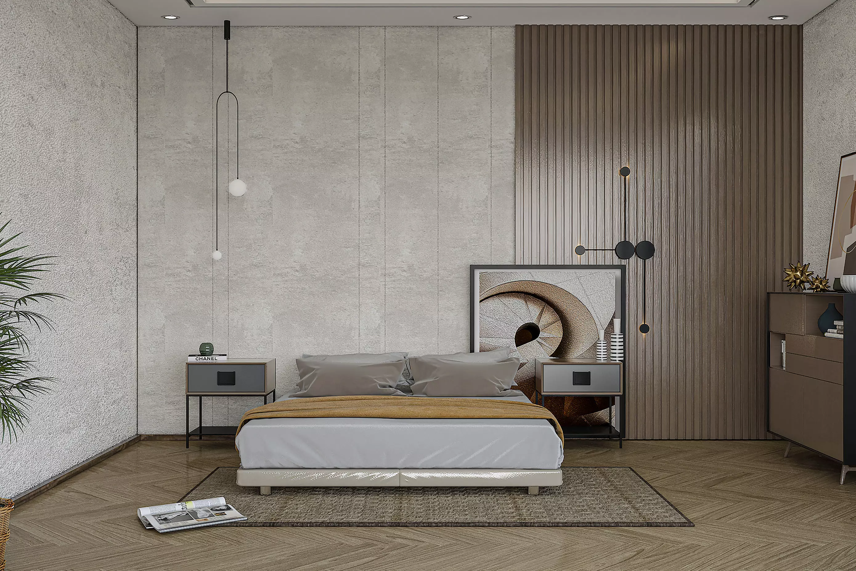 Bohemian bed room 3D model