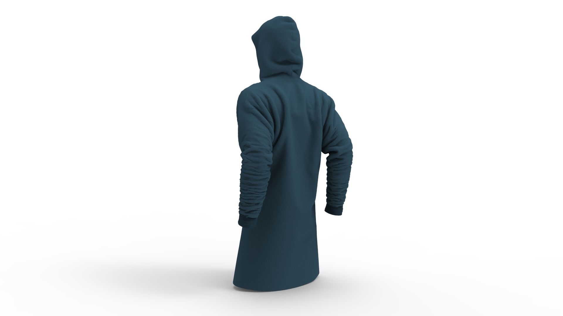 Realistic Cyberpunk Cardigan - Low Poly Low-poly 3D model_3
