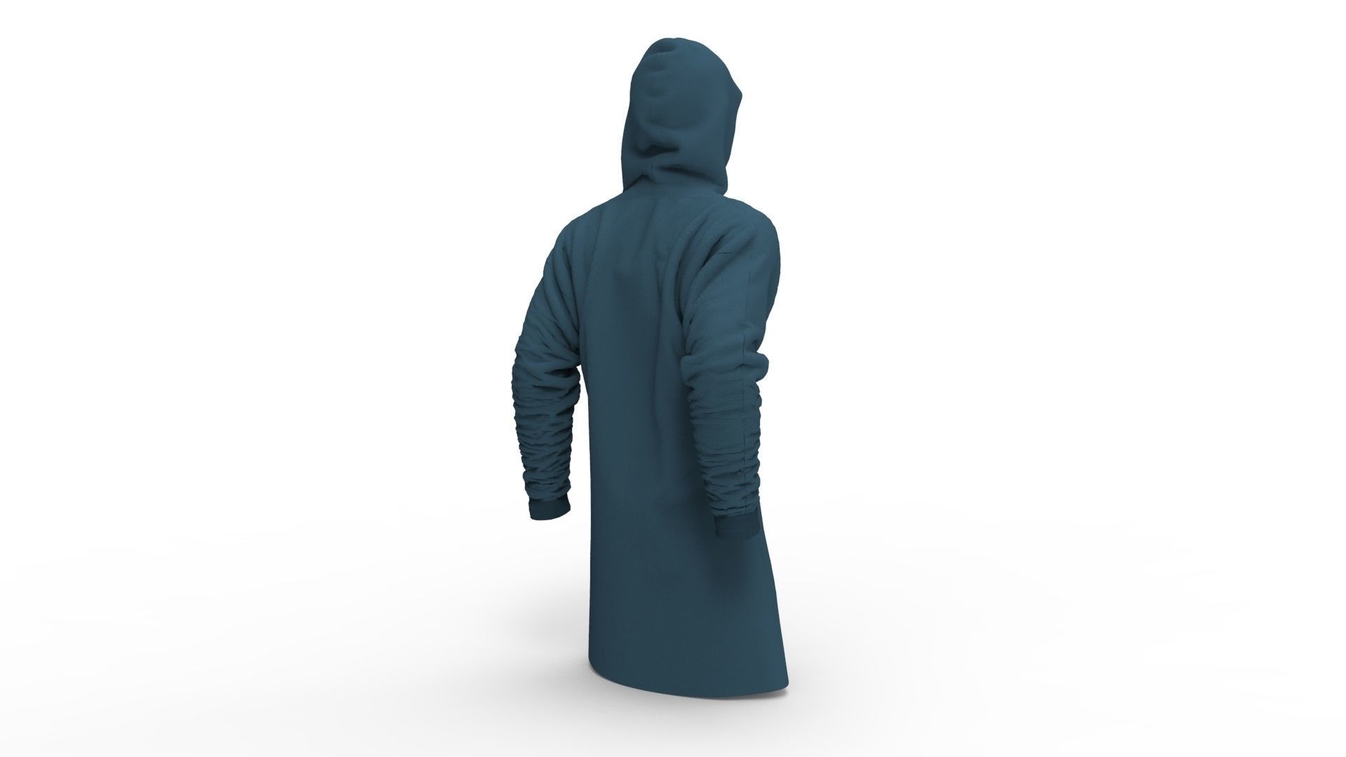 Realistic Cyberpunk Cardigan - Low Poly Low-poly 3D model_1