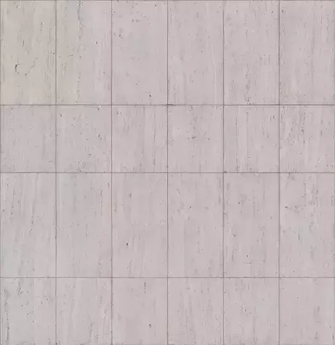 White Travertine Tile PBR Texture