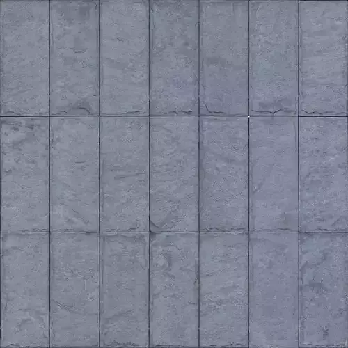 Dark Slate Block Tile PBR Texture 